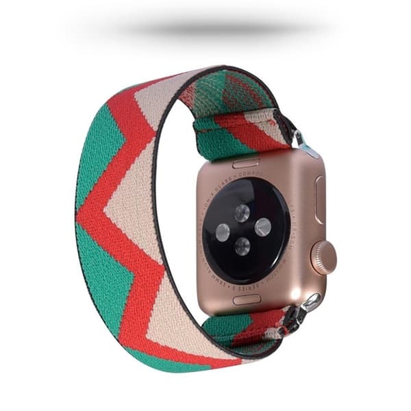 Apple Watch Series 5 / 4 44mm nylonkellonauha - Kolmio Värikäs Multicolor