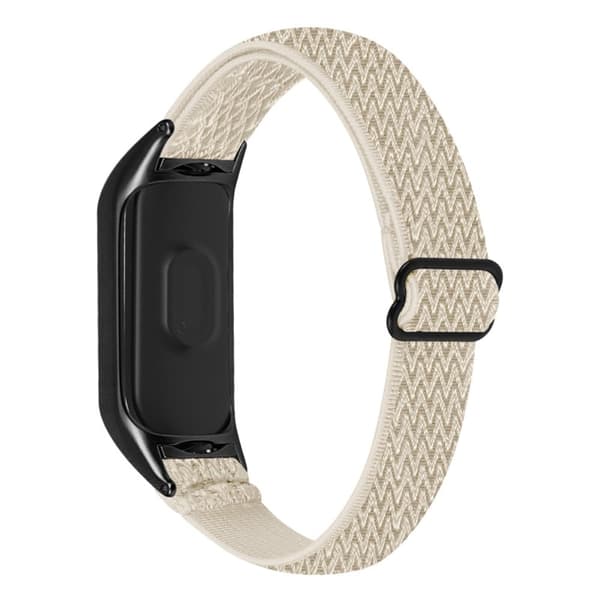 Xiaomi Mi Smart Band 4 / 3 klockarmband i elastisk nylon - Aprikos Beige