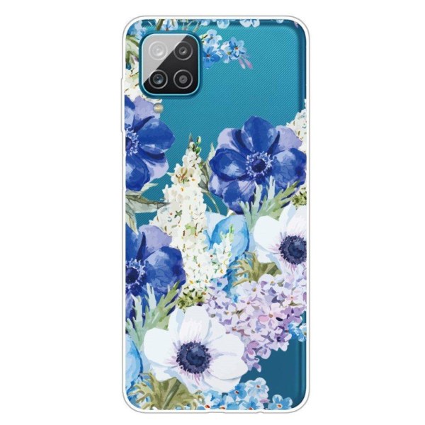 Deco Samsung Galaxy A12 5G etui - blomst Blue