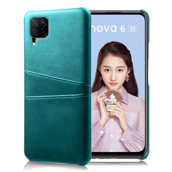 Dual Card etui - Huawei P40 Lite / Nova 6 SE - Grønn Green