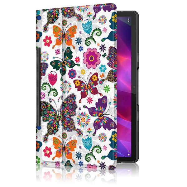 Wallet style case with a map-print for Lenovo Yoga Tab 11 - Butt multifärg