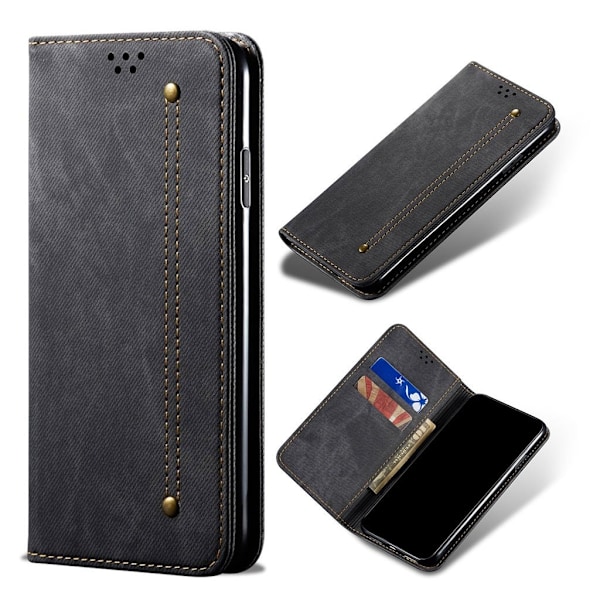 Jeans OnePlus 8 Pro Flip Veske - Svart Black