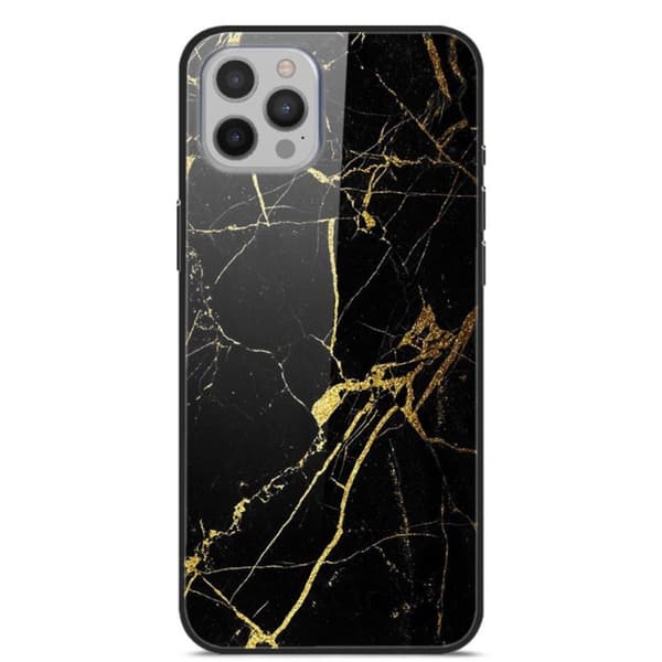 Fantasy iPhone 12 Pro Max Deksel - Gull / Svart Black