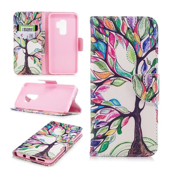 Samsung Galaxy S9 Plus design suojakotelo - Värikäs puu Multicolor
