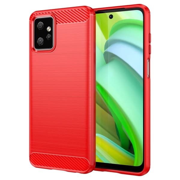 Carbon Flex Etui Motorola Moto G Power 5g - Rød Red