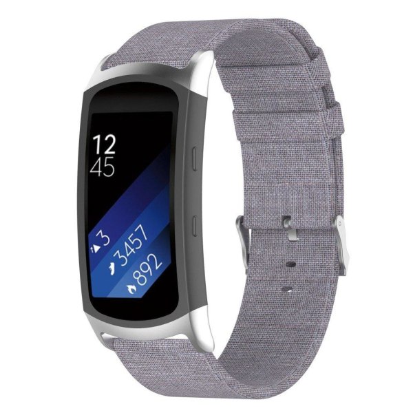 Samsung Gear Fit2 Pro breathable watch strap - Light Grey Silvergrå