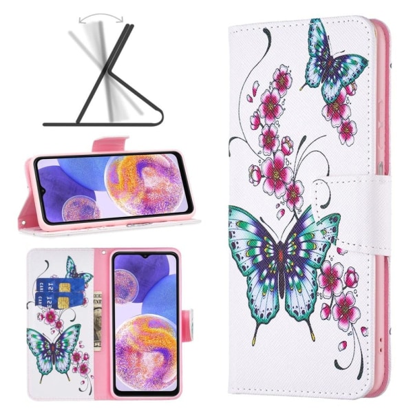 Wonderland Samsung Galaxy A73 flip etui - Blomst Og Blomst Multicolor