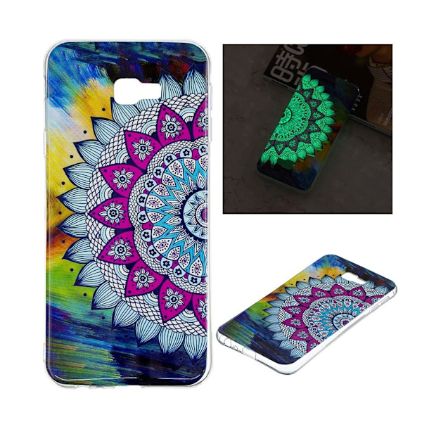 Samsung Galaxy J4 Plus (2018) noctilucent mønster etui - Blomst Multicolor