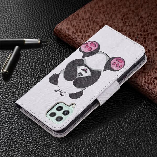 Wonderland Samsung Galaxy A22 4G Flippetui - Panda Multicolor