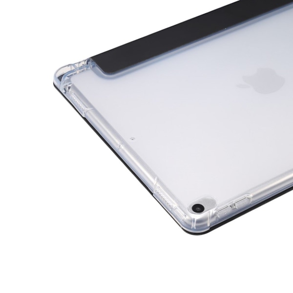iPad Air (2019) kestävä kolminkertainen nahkakotelo - Musta Black