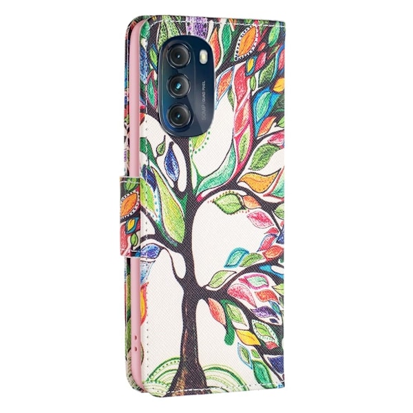 Wonderland Motorola Moto G (2023) Läppäkotelo - Life Puu Multicolor