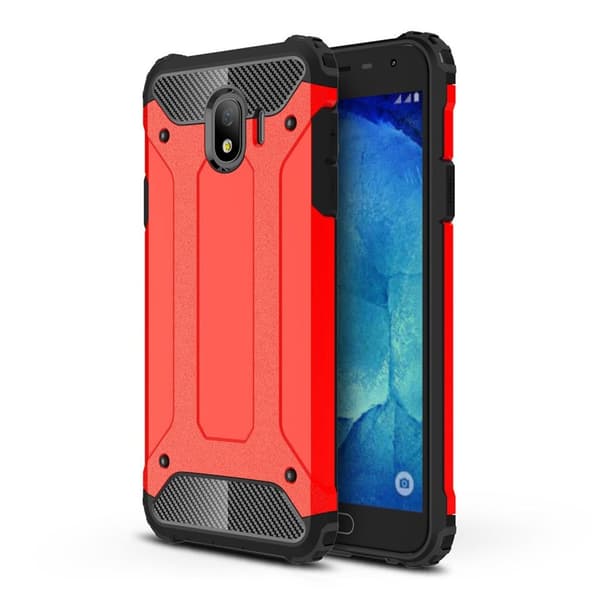 Samsung Galaxy J4 (2018) Armor Guard hybridskal - Röd Röd