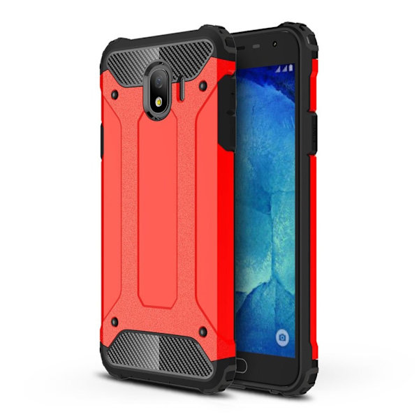 Samsung Galaxy J4 (2018) suoja hybridi suojakotelo - Punainen Red