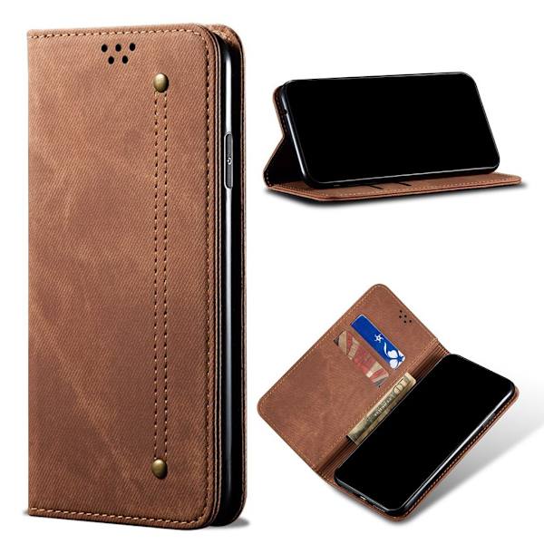 Jeans Xiaomi Redmi Note 10 Pro Flippetui - Brun Brown