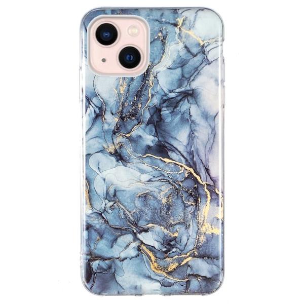Marble iPhone 15 Etui - Grå Silver grey