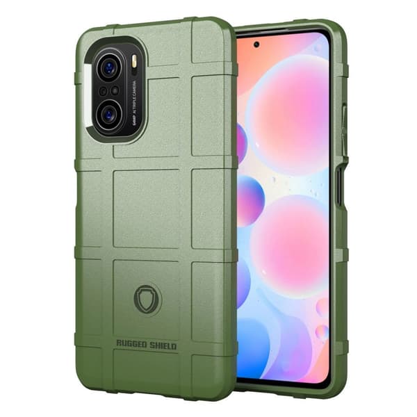 Rugged Shield Etui Xiaomi Redmi K40 / K40 Pro / K40 Pro Plus - Grønn Green