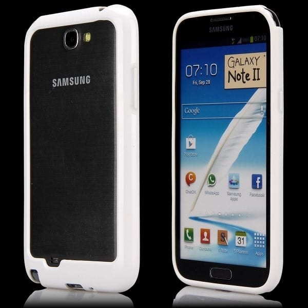 Dual Compund (Vit) Samsung Galaxy Note 2-Bumper Vit