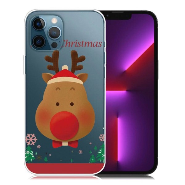 Christmas iPhone 13 Pro Suojakotelo - Shy Deer Multicolor