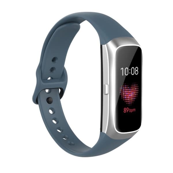 Samsung Galaxy Fit enkelt klockarmband i silikon - Midnattsblå Blå