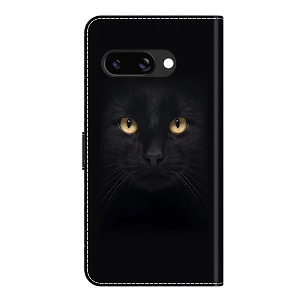 Wonderland Google Pixel 9a flip etui - Sort Kat Black