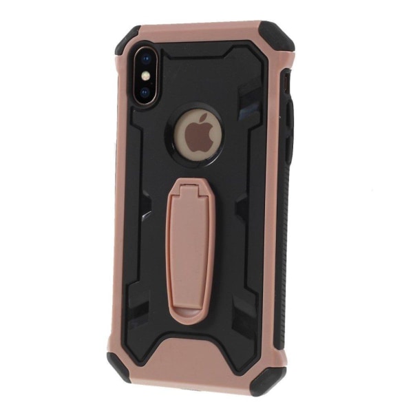 Stødsikkert kombinationsetui til iPhone Xs Max - Pink Pink