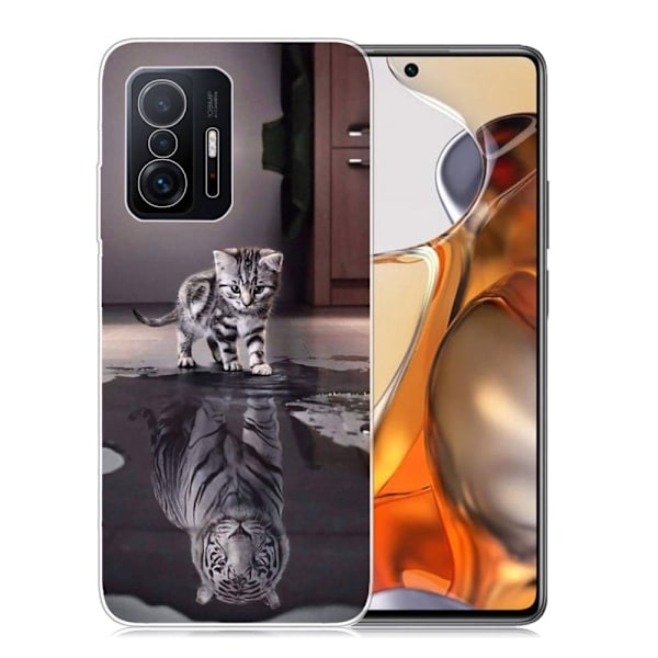 Marble Xiaomi 11T Suojakotelo - Cat's Reflection Silver grey