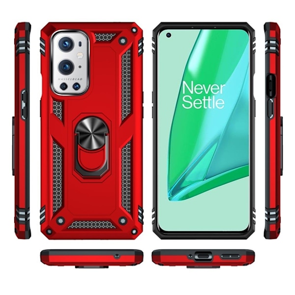 Bofink Combat OnePlus 9 Pro Suojakotelo - Punainen Red