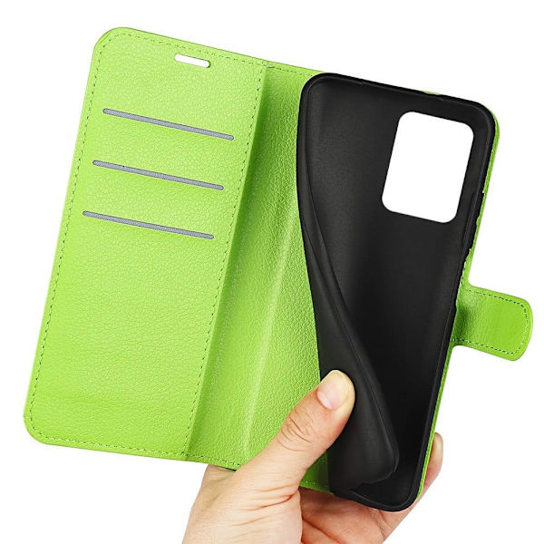 Klassisk Xiaomi Redmi Note 12 Pro Flip Etui - Grøn Green