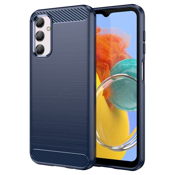 Carbon Flex Etui Samsung Galaxy M14 - Blå Blue