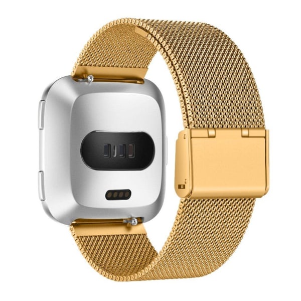 Fitbit Versa Luksus Milanese Ruostumaton Teräs Vaihdettava Kellon Ranneke - Kulta Gold