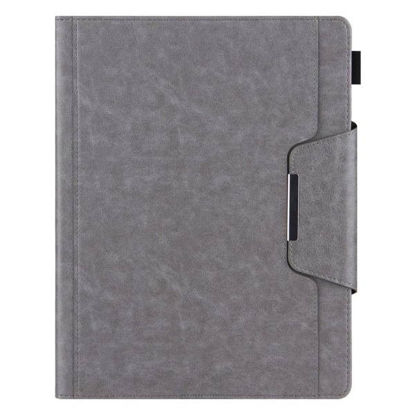 Kortspor Design Vegansk Læder Stand Tablet Cover med Auto Wake / Sleep iPad Pro 12.9 (2022) / (2021) / (2020) / (2018) - Grå Silver grey