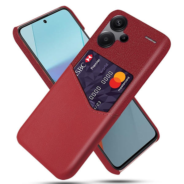 Bofink Xiaomi Redmi Note 13 Pro Plus korttikotelo - Punainen Red