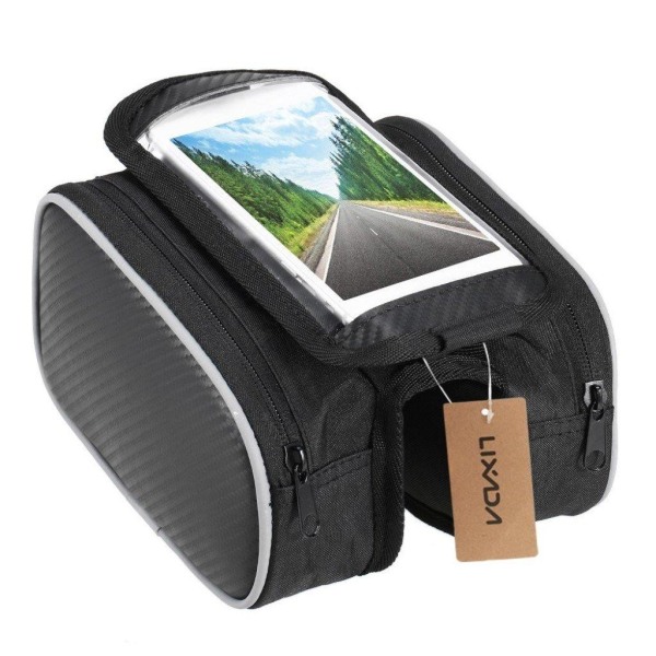 LIXADA cykel frontram touch view väska Svart