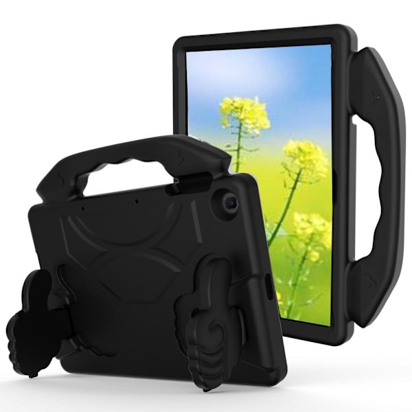 Huawei MatePad T10 / T10S sødt cover med tommelfinger op-stativ - Sort Black