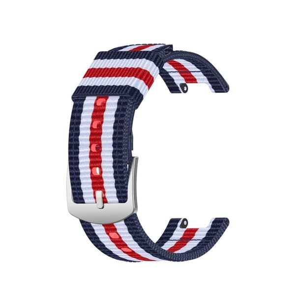 Amazfit T-Rex nylon weave watch band - Blue / White / Red / White / Blue multifärg