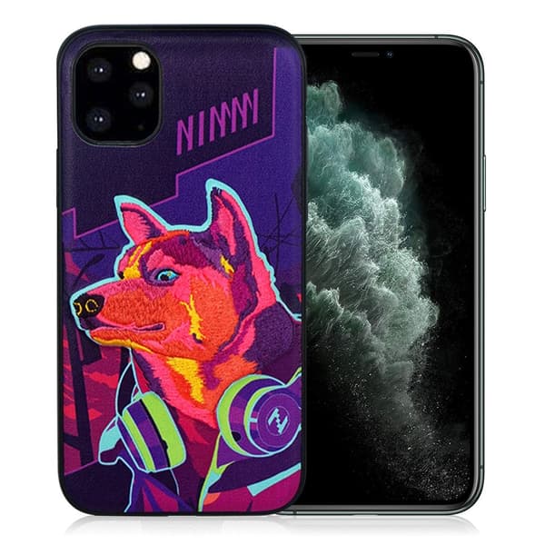 Nimmy Remix iPhone 11 Pro Max Deksel Brodert - Lilla Purple