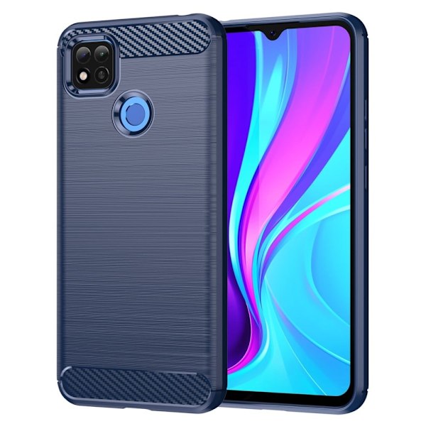 Carbon Flex Xiaomi Poco C3 / Xiaomi Poco C31 / Xiaomi Redmi 9C / Xiaomi Redmi 9 Activ skal - Blå Blå