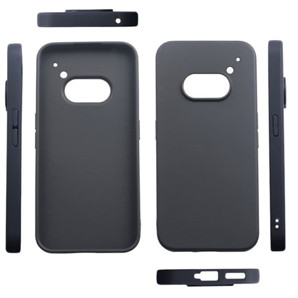 Mykt og matt deksel for Nothing Phone (2a) - Transparent Black