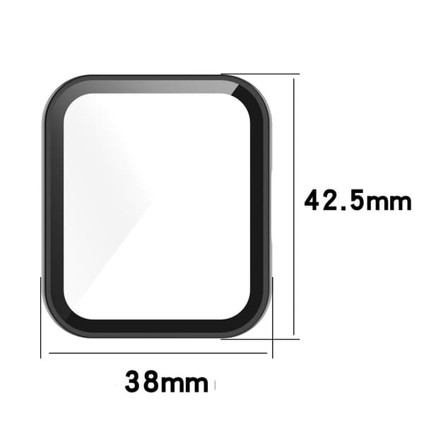 Xiaomi Redmi Watch 2 Lite protective cover with tempered glass screen protector - Dark Blue Blå