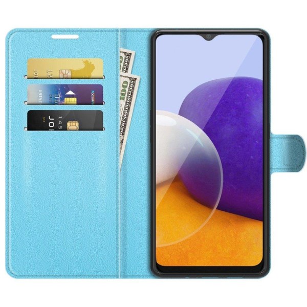 Classic Samsung Galaxy A22 5G Flip Etui - Blå Blue