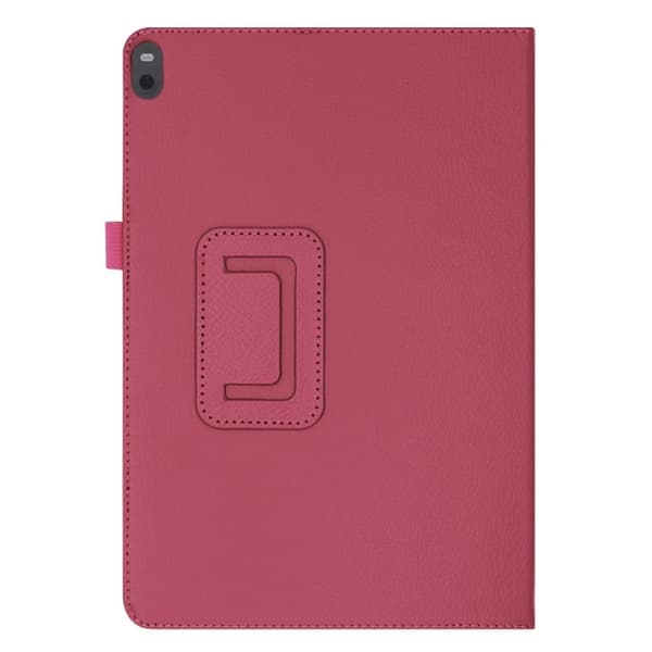 Lenovo Tab P10 Litchi läderfodral - Rödrosa Rosa