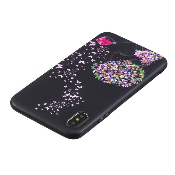 Butterfly läder iPhone Xs Max fodral - Flerfärgad multifärg