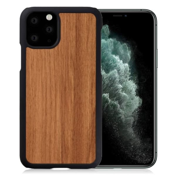 Man & Wood premium etui for iPhone 11 Pro Max - Cappuccino Brown