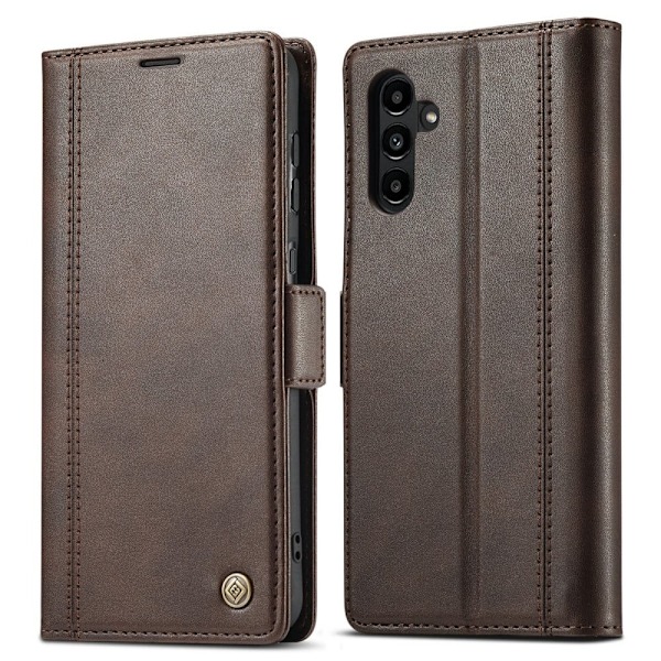 LC.IMEEKE Samsung Galaxy A14 Flip Etui - Brun Brown