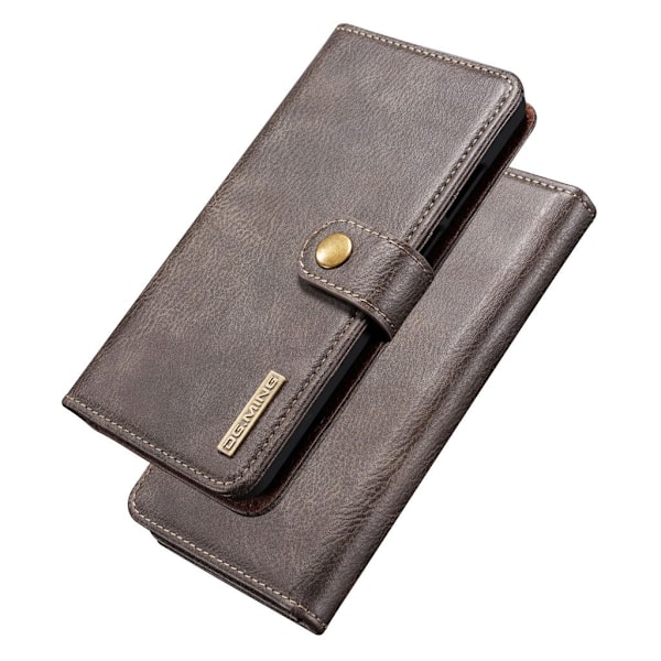 DG.MING Huawei P30 Lite 2-in-1 Wallet etui - Grå Silver grey