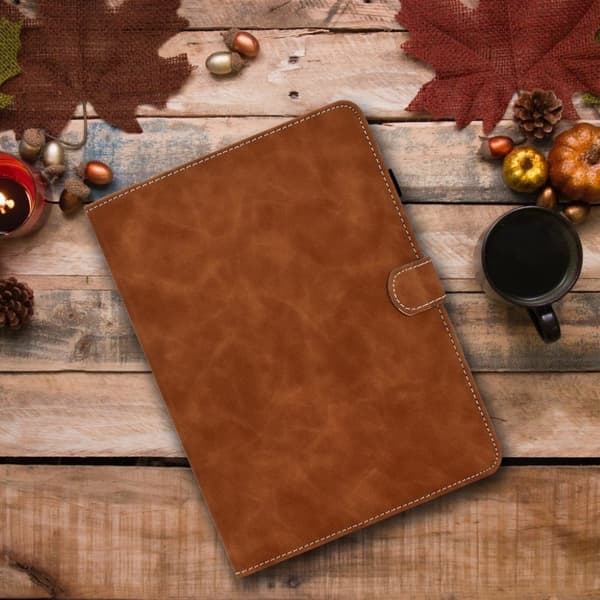 Lenovo Tab M10 HD Gen 2 Microfiber Lær Etui - Brun Brown