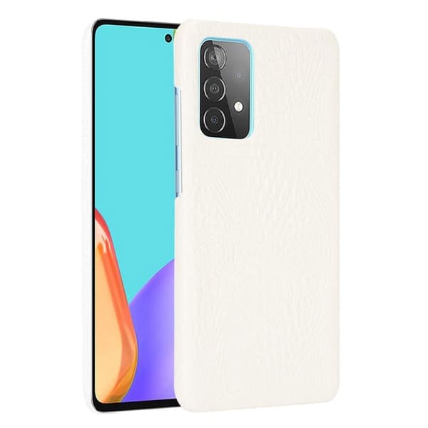 Croco Etui Samsung Galaxy A52 5G - Hvit White
