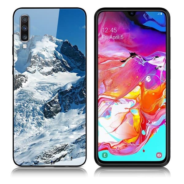 Fantasy Samsung Galaxy A70 deksel - Snow Mountain Blue