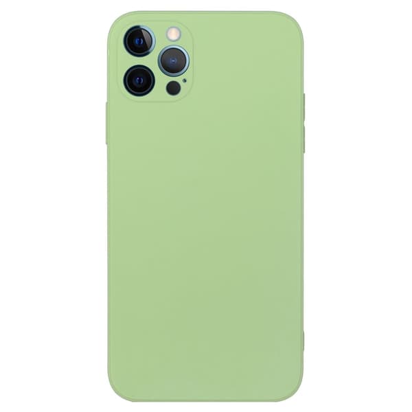 Avfasat gummerat droppskydd för iPhone 15 Pro - Matcha Grön Grön