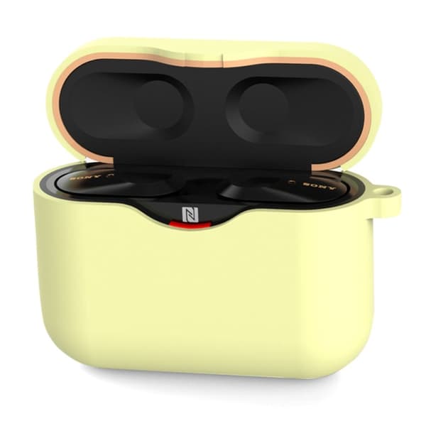 Sony WF-1000XM3 silikoni suojakotelo - Vaaleankeltainen Yellow